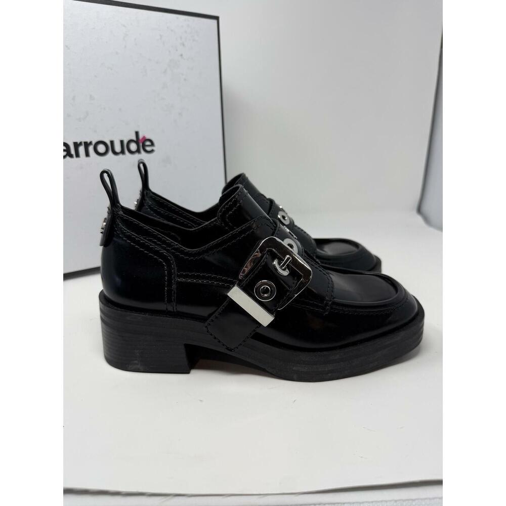 Larroude Stewart Women's Oxford Black Leather Black 7.5 - Picture 6 of 10